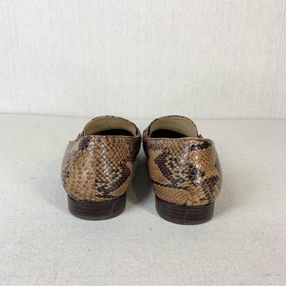 Tory Burch~Women’s “Roccia” Python Gemini‎ Link Leather Loafers/Flats~Sz 10.5 - Picture 4 of 13